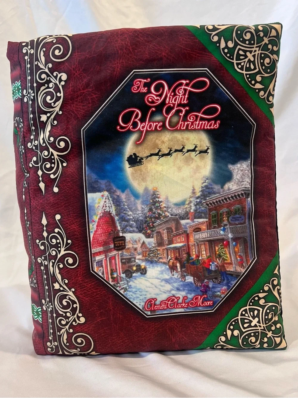Brassington Hollow Night Before Christmas Book Pillow
